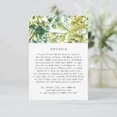 Carte de boîtier Mariage Plante verdoyant (Debout devant)