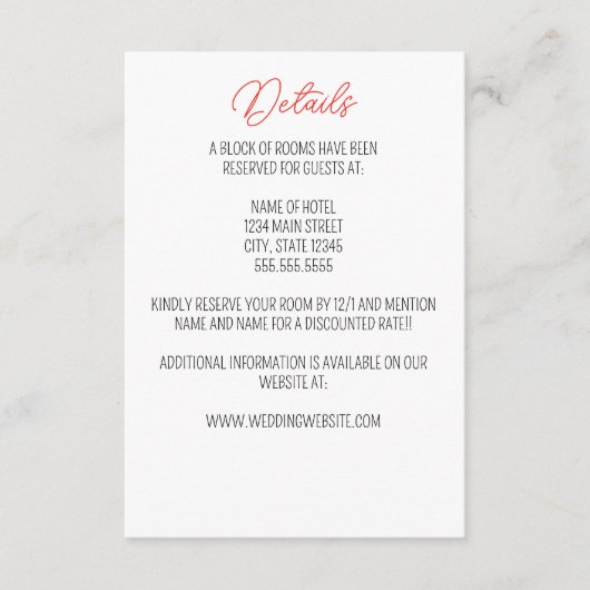 Carte de boîtier Mariage Primrose (Devant)