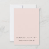 Carte de boîtier Mariage rose doux classique (Dos)