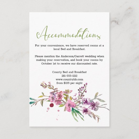 Carte de boîtier Mariage rose en fleurs de cerisie (Devant)