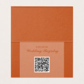 Carte de boîtier Mariage Rose en terre cuite pliée (Inside Unfolded)