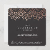 Carte de boîtier Mariage rose Gold Delicate (Devant)