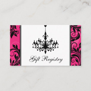 Carte de boîtier Mariage rose noir