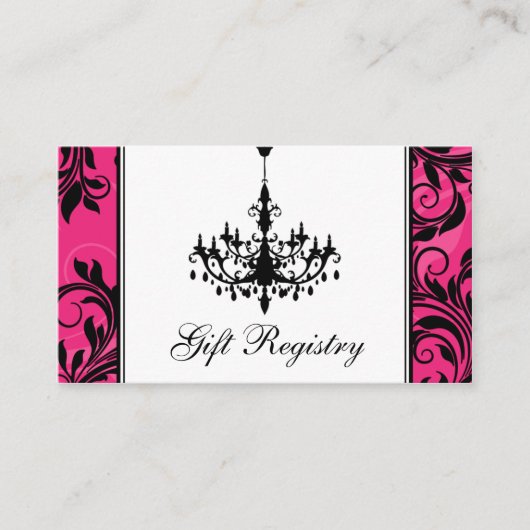 Carte de boîtier Mariage rose noir (Devant)