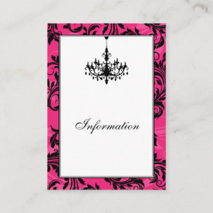 Carte de boîtier Mariage rose noir