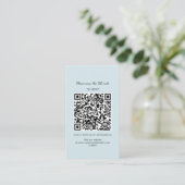Carte de boîtier Mariage RSVP QR simple (Debout devant)