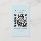 Carte de boîtier Mariage RSVP QR simple (Devant)