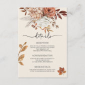 Carte de boîtier Mariage Rustique Automne (Devant)