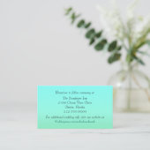 Carte de boîtier Mariage vert Aquamarine et Mint (Debout devant)