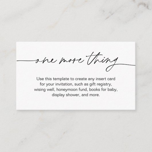 Carte de boîtier minimale EVERLEIGH - Une chose de (Devant)