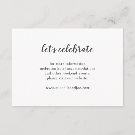 Carte de boîtier minimaliste détaillée (Devant)