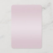 Carte de boîtier moderne à fleurs roses (Dos)