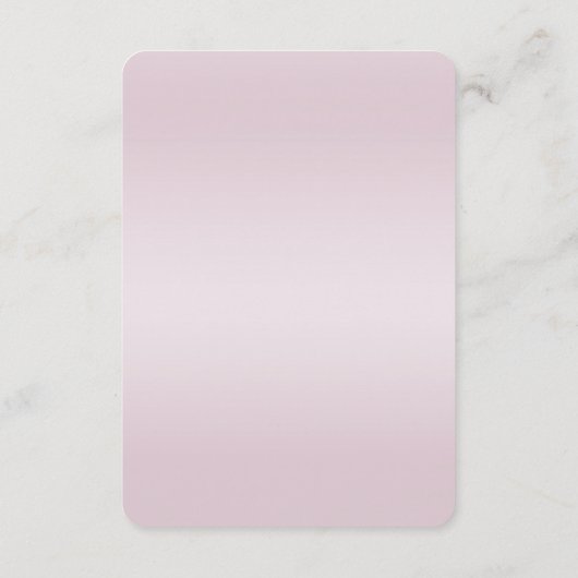 Carte de boîtier moderne à fleurs roses (Dos)