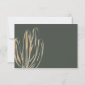 Carte de boîtier moderne Cactus Mariage Informatio (Dos)