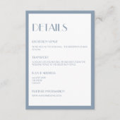 Carte de boîtier moderne Déco bleu Détails (Devant)