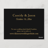 Carte de boîtier moderne Gold & Black Hébergements (Dos)