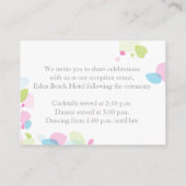 Carte de boîtier moderne mariage de fleurs violet  (Dos)