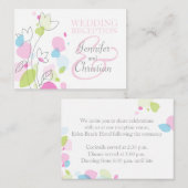 Carte de boîtier moderne mariage de fleurs violet  (Devant / Derrière)