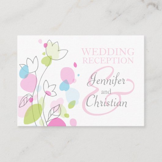 Carte de boîtier moderne mariage de fleurs violet  (Devant)