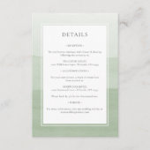 Carte de boîtier moderne Mariage vert (Devant)