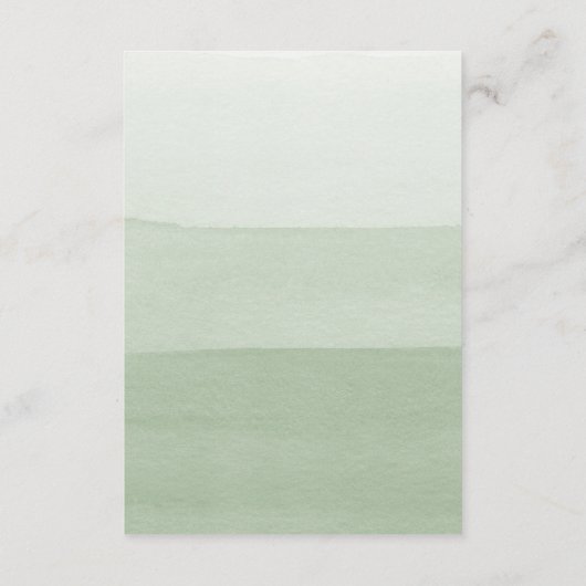 Carte de boîtier moderne Mariage vert (Dos)