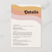 Carte de boîtier moderne Retro 70's Rainbow Detail (Devant)