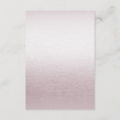 Carte de boîtier moderne rose blanc floral (Dos)