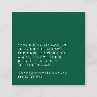 Carte de boîtier moderne simple