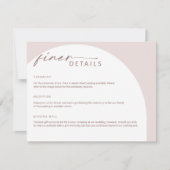 Carte de boîtier moderne simple Bohême Arche Détai (Devant)