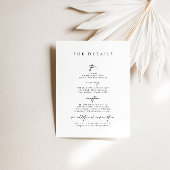 Carte de boîtier moderne simple Mariage Détails