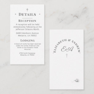 Carte de boîtier Monogramme catholique Détails