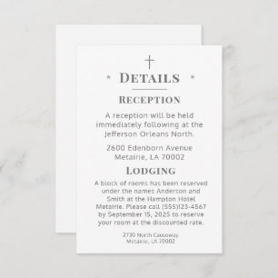 Carte de boîtier Monogramme catholique Détails