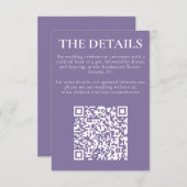 Carte de boîtier monogramme classique Lavender (Devant / Derrière)