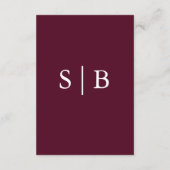 Carte de boîtier monographique Bourgogne classique (Dos)