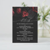 Carte de boîtier Moody Black Florals (Debout devant)