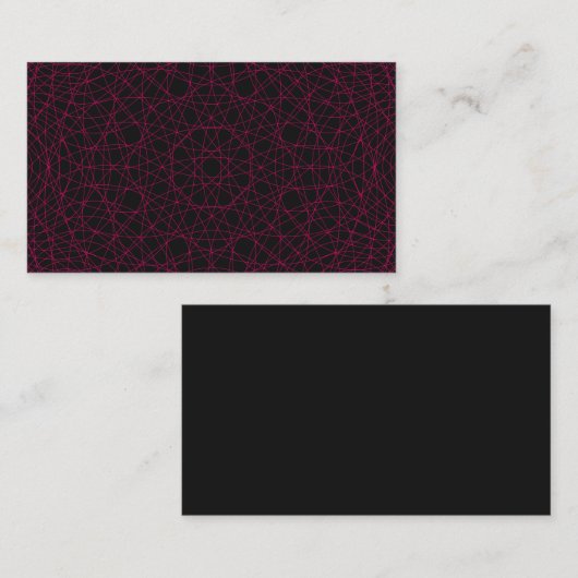 Carte de boîtier Motif Web rose Neon - Personnalis (Devant / Derrière)