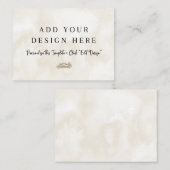 Carte de boîtier neutre de 3,5 po x 2,5 po (Devant / Derrière)