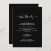 Carte de boîtier noir et blanc simple (Devant / Derrière)