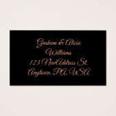 Carte de boîtier nouvelle adresse Dusty Rose (Dos)