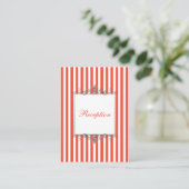 Carte de boîtier Orange White Silver Stripes (Debout devant)