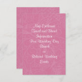 Carte de boîtier papillon Filigree en rose (Devant / Derrière)