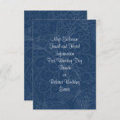 Carte de boîtier papillon Filigree en Turquoise (Devant / Derrière)