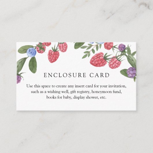 Carte de boîtier personnalisée Berry Sweet (Devant)