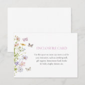 Carte de boîtier personnalisée pour fleurs sauvage (Devant / Derrière)