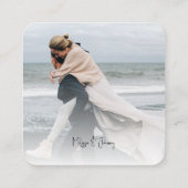 Carte de boîtier photo du code QR du site web mari (Dos)