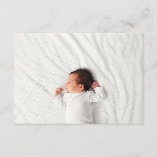 Carte de boîtier photo faire-part de naissance
