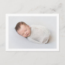 Carte de boîtier photo faire-part de naissance