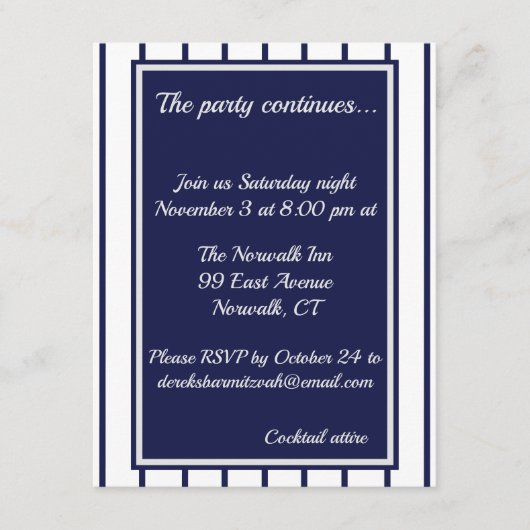 Carte de boîtier Pinstripes Baseball (Devant)