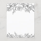 Carte de boîtier Pot Of Rose Mariage Details (Dos)