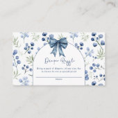 Carte de boîtier pour Baby shower doux Blueberry B (Devant)